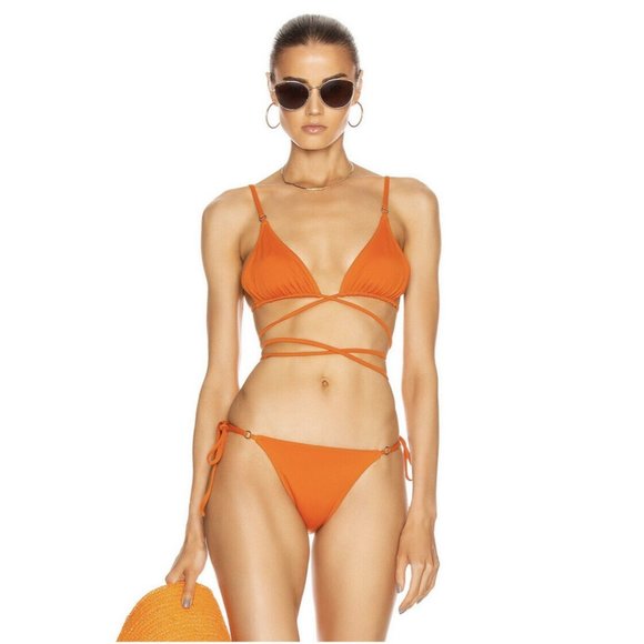 Palm Talise Bikini Bottom Valencia Orange Swim - Picture 1 of 5